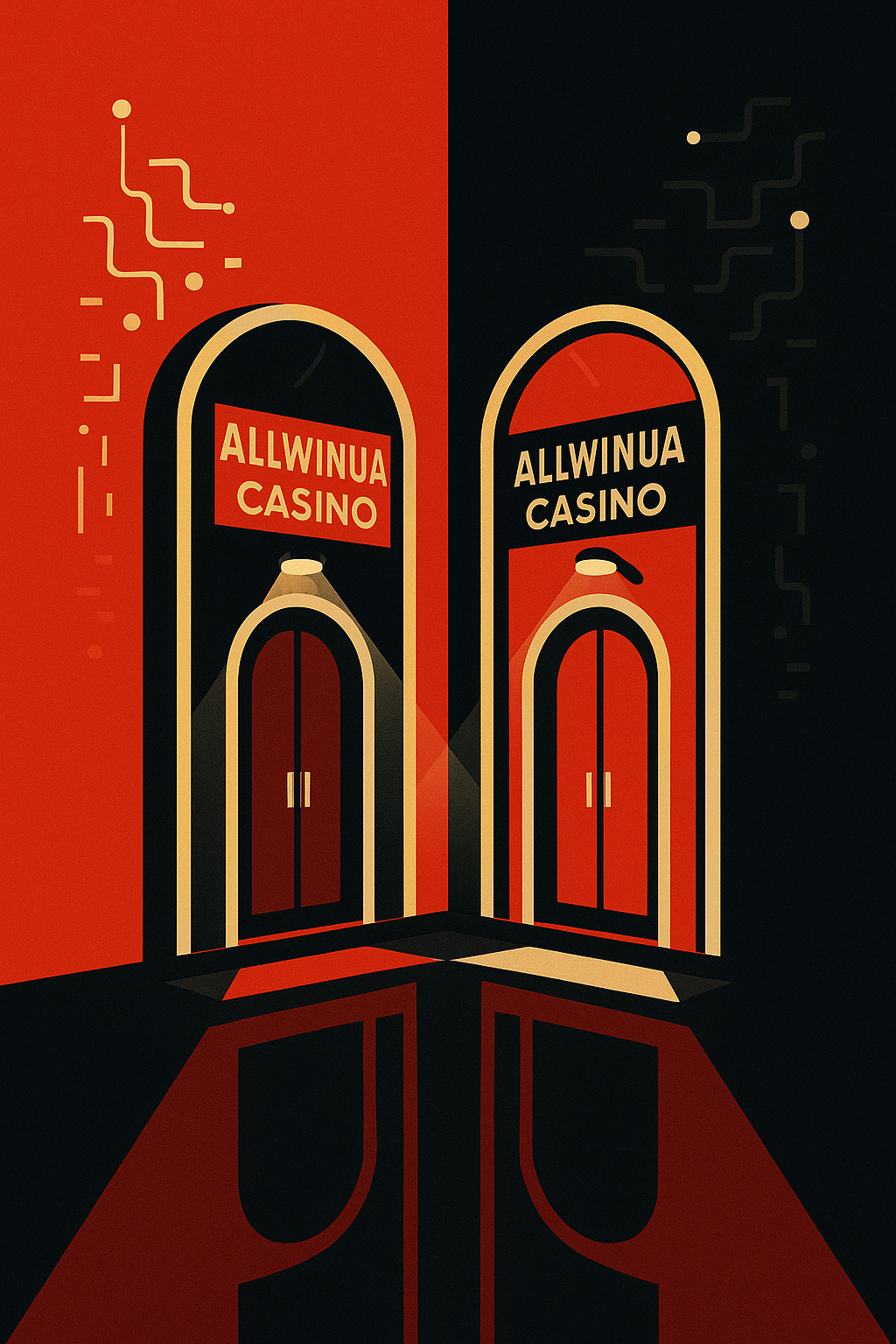 Графічне зображення безпечного входу через дзеркало Allwin UA Casino